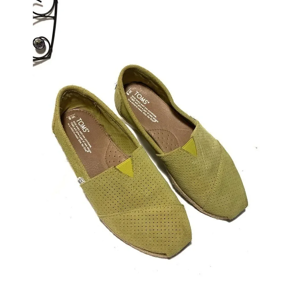 🎉HP🎉 Toms Seasonal Classic Green Flats (8) - Picture 6 of 11